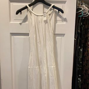 Loft beachy white maxi dress